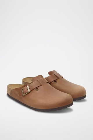 Mules en nubuck Boston - Camel