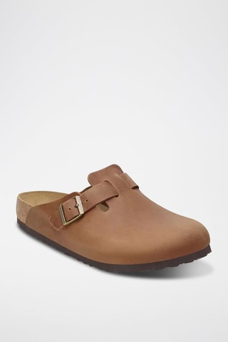 Mules en nubuck Boston - Camel