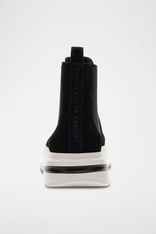 Boots Chelsea plateformes en nubuck Elko - Noir