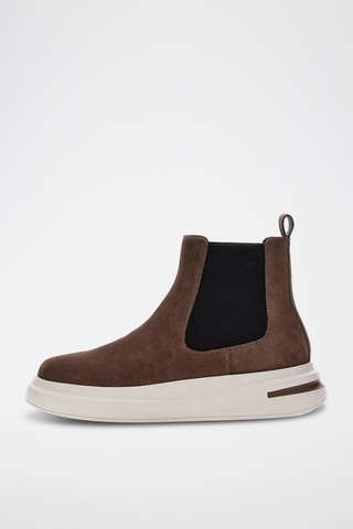 Boots Chelsea plateformes en nubuck Elko - Marron