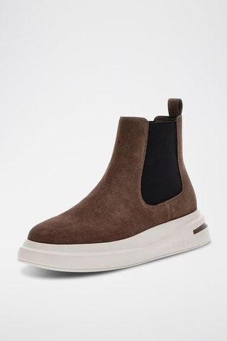 Boots Chelsea plateformes en nubuck Elko - Marron
