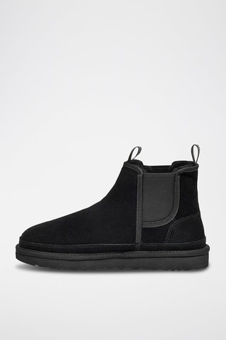 Bottines Chelsea fourrées en nubuck Neumel - Noir