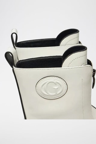 Bottines en cuir Annia - Blanc