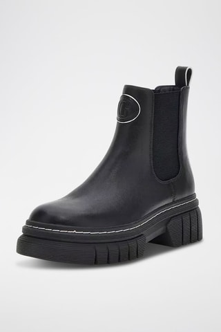 Bottines Chelsea plateformes en cuir Alis - Noir