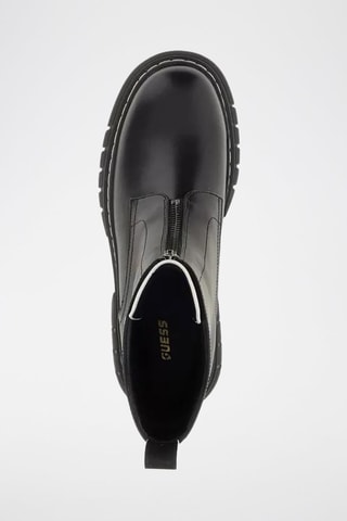 Bottines plateformes en cuir - Noir - Annia