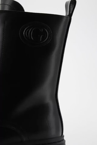 Bottines en cuir Anita - Noir