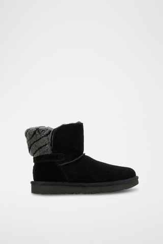 Bottines en cuir de mouton nubuck K-Analia - Noir
