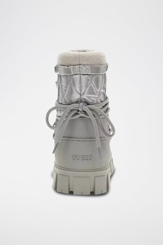 Bottines plateformes fourrées Uniques - Argenté