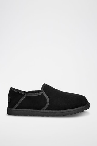 Slip-on fourrés en nubuck Kenton - Noir
