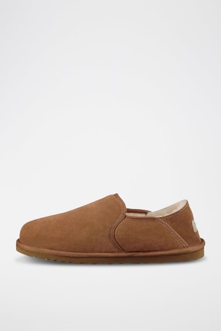 Slip-on fourrés en nubuck Kenton - Marron