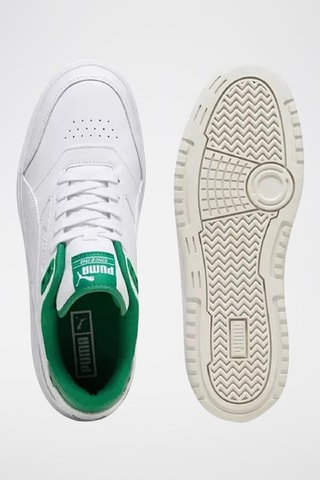 Sneakers en cuir Doublecourt PRM-Blanc et vert