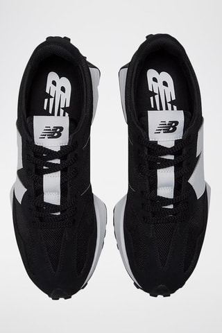 Sneakers en nubuck MS327 Noir et blanc