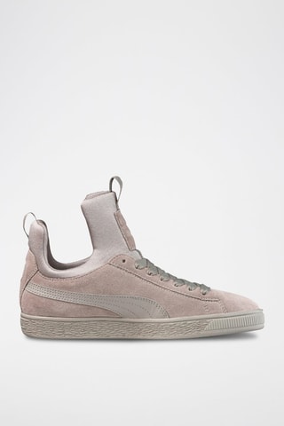 Sneakers montantes en nubuck Fierce - Nude
