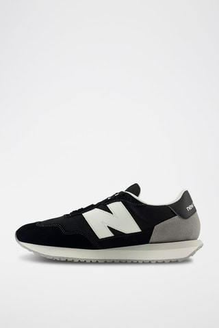 Sneakers en nubuck MS237 - Noir