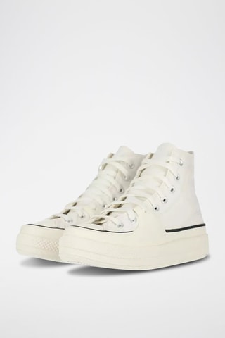 Sneakers plateformes montantes All Star Construct - Blanc