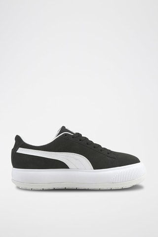 Sneakers en nubuck Suede Mayu-Noir et blanc