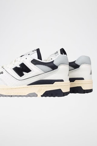 Sneakers en cuir BB550 - Blanc et noir