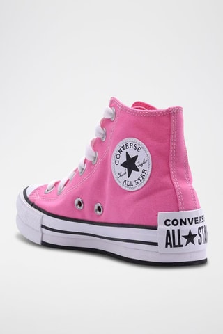 Baskets montantes plateformes HI - Rose