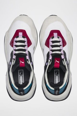 Sneakers en cuir Thunder Rive droite  -  Blanc et noir