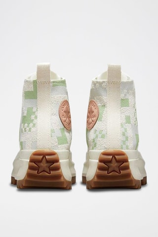 Sneakers montantes plateformes Run Star Hike HI - Ecru et vert clair