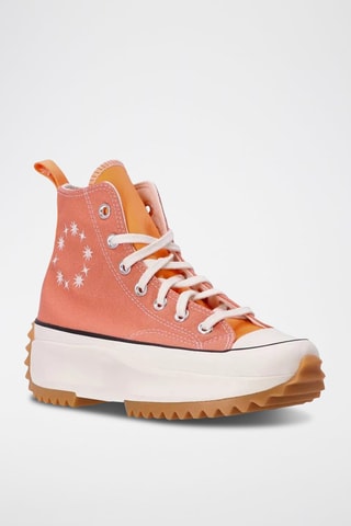 Sneakers plateformes Run Star Hike HI - Orange et blanc