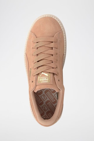 Sneakers en nubuck Suede plateform trace Rose