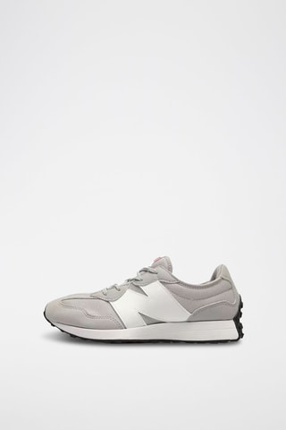 Baskets en nubuck 327 - Gris et blanc