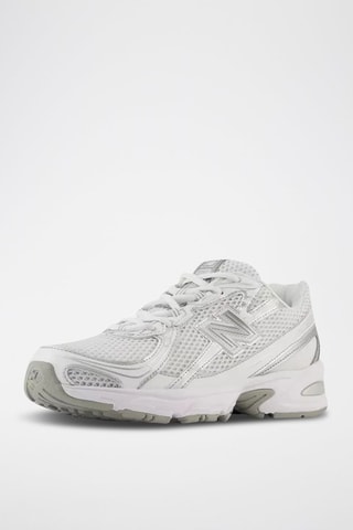 Baskets 740 - Blanc et argenté