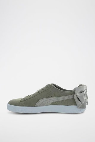 Baskets en nubuck Bow Satin - Gris foncé et kaki