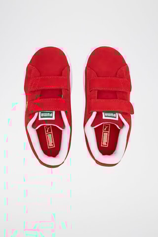 Baskets Classics V en nubuck - Rouge et blanc