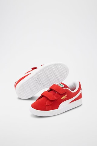 Baskets Classics V en nubuck - Rouge et blanc