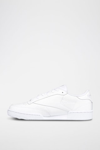 Sneakers en cuir Club C 85 - Blanc et bleu marine