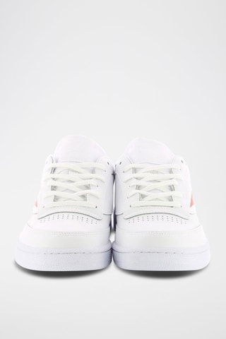 Sneakers en cuir Club C 85 - Blanc et bleu marine