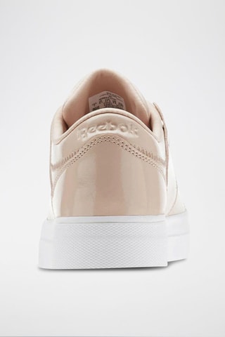 Sneakers en cuir verni Workout Lo Patent - Beige