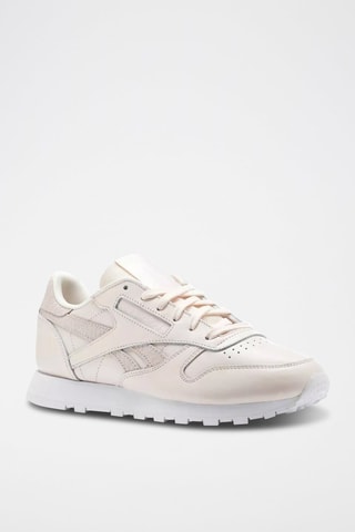 Baskets en cuir Classic Leath Pastels Ecru