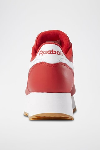 Baskets plateformes en cuir CL LTHR Double - Rouge