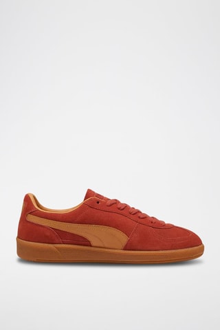 Baskets en nubuck Palermo - Rouge et marron