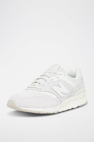 Baskets en nubuck CM997 - Blanc et beige