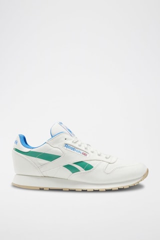 Sneakers en nubuck Classic Leather Grow - Blanc et vert