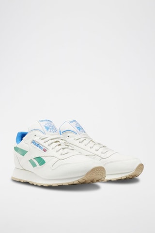 Sneakers en nubuck Classic Leather Grow - Blanc et vert