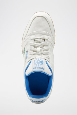 Sneakers en nubuck Classic Leather Grow - Blanc et vert