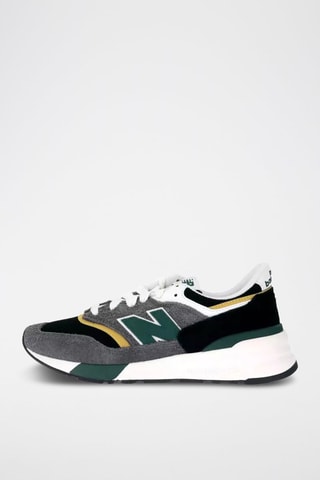 Baskets 997 en nubuck - Gris et vert