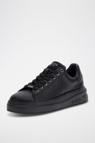 Baskets plateformes en cuir Elbina - Noir