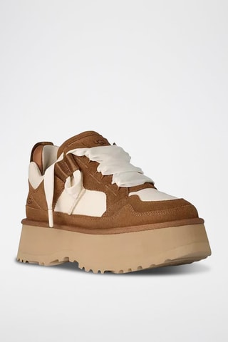 Baskets plateformes en nubuck W ASTROMEL - Marron