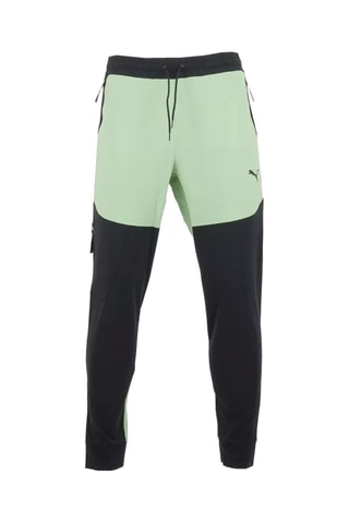 Pantalon de survêtement ajusté Puma - Vert clair et noir