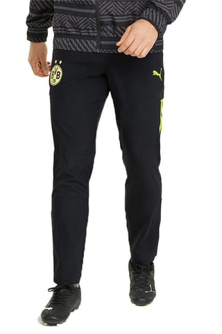 Pantalon de football Puma Borussia Dortmund Prematch Woven - Noir