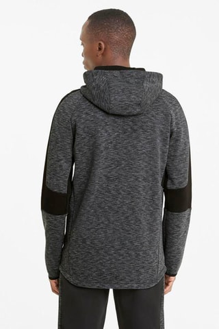 Veste à capuche Evostripe - Anthracite chiné et noir