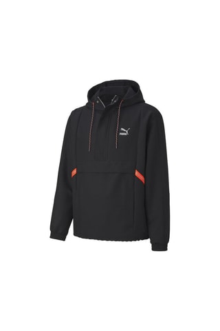 Coupe-vent à capuche Tailored for Sport - Noir et rouge