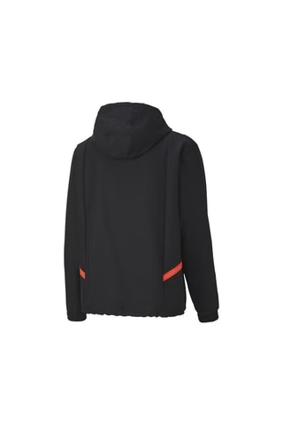 Coupe-vent à capuche Tailored for Sport - Noir et rouge