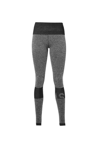 Legging Seamless Tight Femme Gris chiné et noir